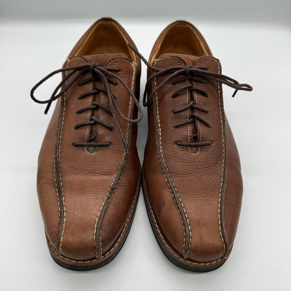 Bostonian‎ Oxford Shoes Mens Size 9.5 Brown Leather Lace Up Anatomic Gel 8005